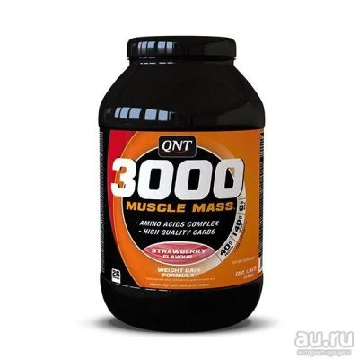 Лот: 9816342. Фото: 1. 3000 Muscle Mass 4500 гр. QNT... Спортивное питание, витамины