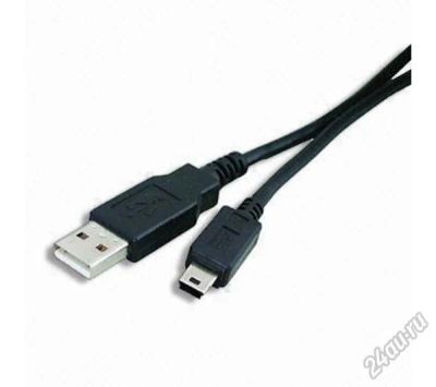 Лот: 5865471. Фото: 1. Кабель USB 2.0 - miniUSB 5 pin... Дата-кабели, переходники