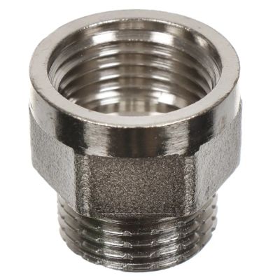 Лот: 24330947. Фото: 1. Переходник 1/2''х1/2'', ш-г, никель... Фитинги, подводка