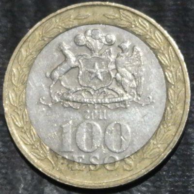 Лот: 19997489. Фото: 1. Экзотика с рубля (81724) Чили. Остальные страны