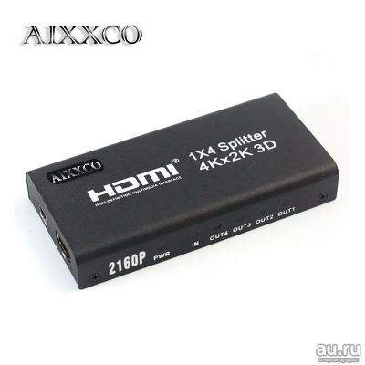 Лот: 15212227. Фото: 1. HDMI-сплиттер 1вх 4 вых FullHD... Другое (тв и видео)