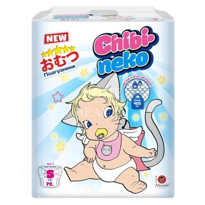 Лот: 11297889. Фото: 1. Подгузники Maneki Chibi-neko... Детская гигиена