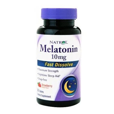 Лот: 9895188. Фото: 1. Melatonin 10 мг. 60 таб. Natrol... Спортивное питание, витамины