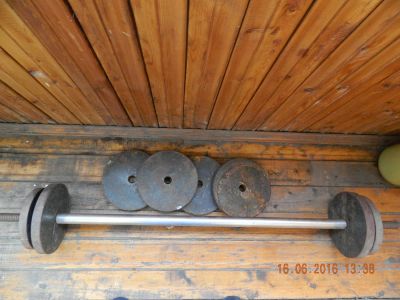 Лот: 7710493. Фото: 1. Штанга 45 кг. Штанги, блины