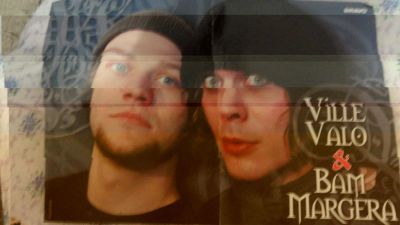 Лот: 6721703. Фото: 1. постер плакат Him Vile Valo Bam... Наклейки, карточки, вкладыши