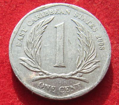 Лот: 18920392. Фото: 1. Восточные Карибы 1 цент, 2008... Остальные страны