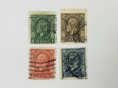 Лот: 23963852. Фото: 1. Король Георг V (Медальон). Неполная... Марки