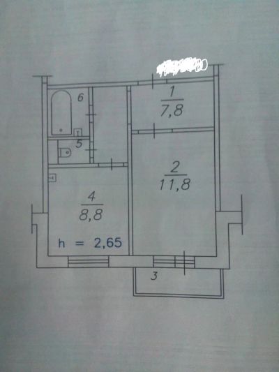Лот: 4642848. Фото: 1. продам 1 к квартиру на вильского... Квартиры, студии