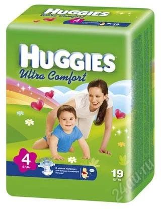 Лот: 1838542. Фото: 1. подгузники huggies ultra comfort... Детская гигиена