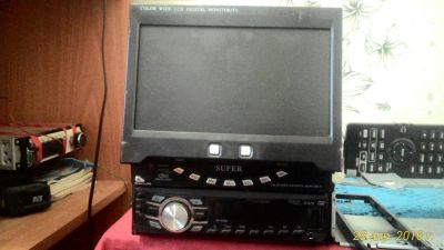 Лот: 7396343. Фото: 1. 7-дюйм.выдвижной монитор super... Мониторы, DVD