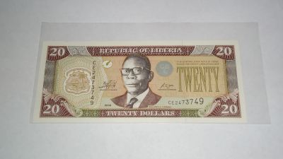 Лот: 20580639. Фото: 1. Либерия , 20 долларов , 2009 г... Африка
