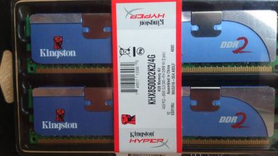 Лот: 4702246. Фото: 1. DDR-2 PC2-8500 4Gb (2Gb+2Gb) Kingston... Оперативная память