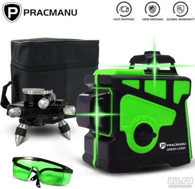 Лот: 17906906. Фото: 1. Лазерный 3D уровень Pracmanu Green... Электроинструмент