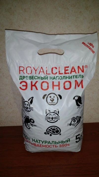 Лот: 12599623. Фото: 1. Наполнитель ROYAL CLEAN Эконом... Миски, лотки, наполнители