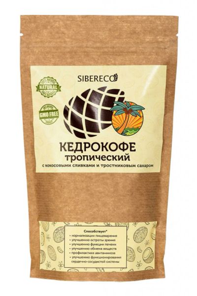 Лот: 15472824. Фото: 1. Кедрокофе Тропический с кокосовыми... Диетическое питание
