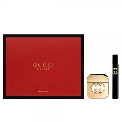 Лот: 13648754. Фото: 1. Gucci woman Guilty Набор: Туалетная... Женская парфюмерия