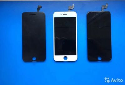 Лот: 14409651. Фото: 1. Дисплей iPhone 6 чёрный/белый. Дисплеи, дисплейные модули, тачскрины