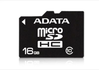 Лот: 4553635. Фото: 1. Карта памяти MicroSDHC 16Gb A-data... Карты памяти