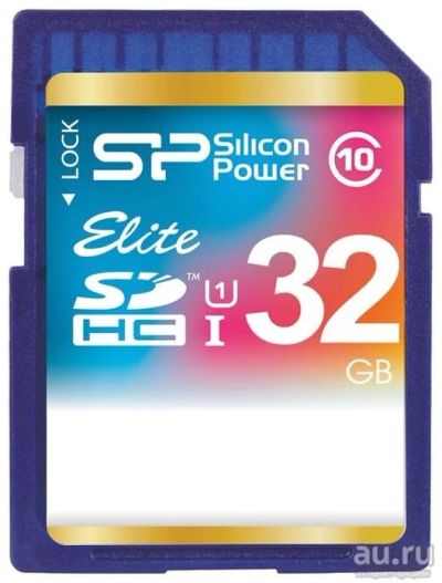 Лот: 17252510. Фото: 1. Карта памяти SDHC 32Gb Silicon... USB-флеш карты