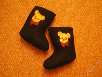 Лот: 165961. Фото: 1. валеночки с медвежонком повторно. Другое (дети растут)