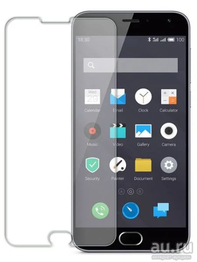 Лот: 15884682. Фото: 1. Защитное стекло Activ для "Meizu... Защитные стёкла, защитные плёнки