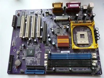 Лот: 956880. Фото: 1. Материнская плата ECS P4VXASD2... Материнские платы
