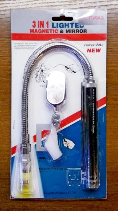 Лот: 4124128. Фото: 1. Фонарь + магнит + зеркало. Ручные инструменты для автомобиля