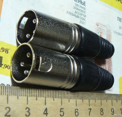 Лот: 16867073. Фото: 1. Разъём, штекер XLR (Canon) металл... Разъёмы