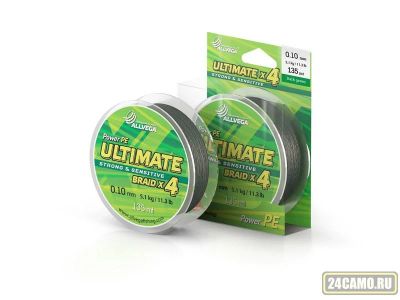 Лот: 13029042. Фото: 1. Леска плетеная ALLVEGA "Ultimate... Леска, блесны, крючки, мормышки