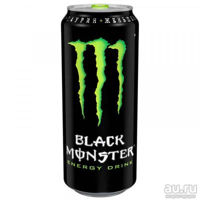 Лот: 16703391. Фото: 1. Энергетический напиток Black Monster... Напитки