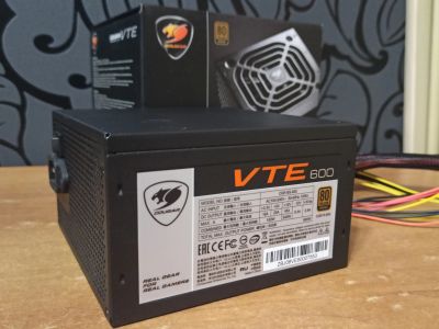 Лот: 17711380. Фото: 1. Блок питания Cougar VTE 600W. Корпуса, блоки питания