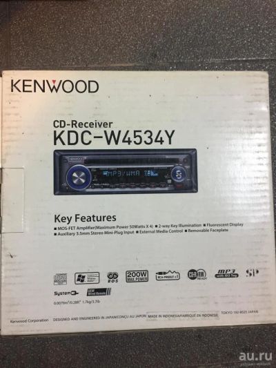 Лот: 8548190. Фото: 1. Ресивер KENwOOD KDC-W4534Y. Автомагнитолы