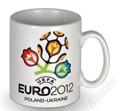 Лот: 1868256. Фото: 1. Кружка с логотипом EURO 2012... Сувенирные мелочи