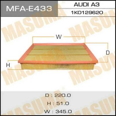 Лот: 18593766. Фото: 1. Воздушный фильтр lhd masuma audi... Расходные материалы