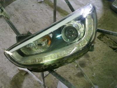 Лот: 5605209. Фото: 1. Фара Hyundai Solaris 2013-рестайлинг... Электрооборудование