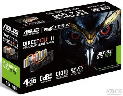 Лот: 12831359. Фото: 1. Видеокарта ASUS GeForce GTX970... Видеокарты