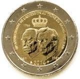 Лот: 11957921. Фото: 1. 2 евро 2014 Люксембург 50 лет... Россия после 1991 года