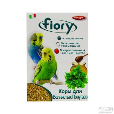 Лот: 10400144. Фото: 1. Корм fiory pappagallini для волнистых... Корма