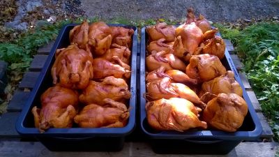 Лот: 25125323. Фото: 1. Курица натурального горячего копчения. Мясо, птица, яйцо