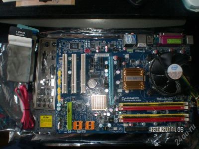 Лот: 2855940. Фото: 1. gigabyte ga-p35-ds3l + core 2... Материнские платы