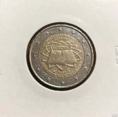 Лот: 17667107. Фото: 1. 2 ЕВРО Нидерланды 2007 (50 лет... Европа