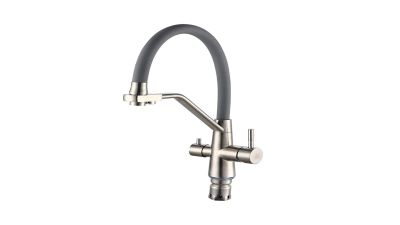 Лот: 23776197. Фото: 1. Смеситель для кухни РМС SUS127GY-016F-015... Смесители