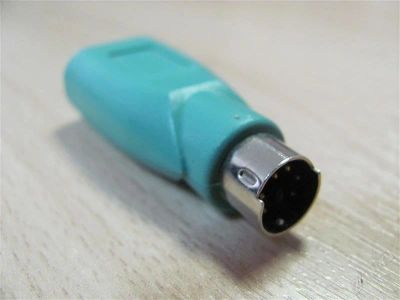 Лот: 1131356. Фото: 1. Переходник USB-PS/2 для мышей... Шлейфы, кабели, переходники