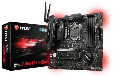 Лот: 11308899. Фото: 1. MSI Z370M gaming pro ac. Материнские платы