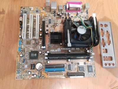 Лот: 5802158. Фото: 1. Мать ASUS P4S800-MX SE + Intel... Материнские платы