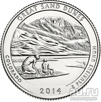 Лот: 16294150. Фото: 1. США 25 центов 2014 Р - 24-й национальный... Америка