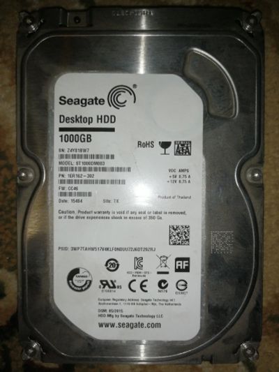 Лот: 17128793. Фото: 1. Жесткий диск seagate 1tb. Жёсткие диски