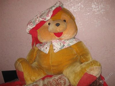 Лот: 1801280. Фото: 1. медведь мягкий, огромный , с 1... Мягкие