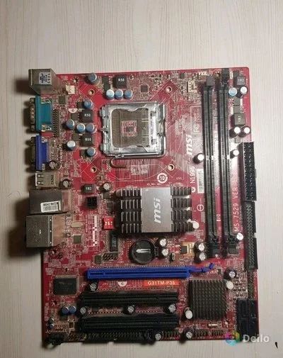 Лот: 16017409. Фото: 1. MSI MS-7529 G31TM-P35. Материнские платы