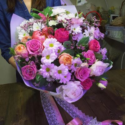 Лот: 8165173. Фото: 1. Сборный букет. Цветы на Щорса... Свежие цветы